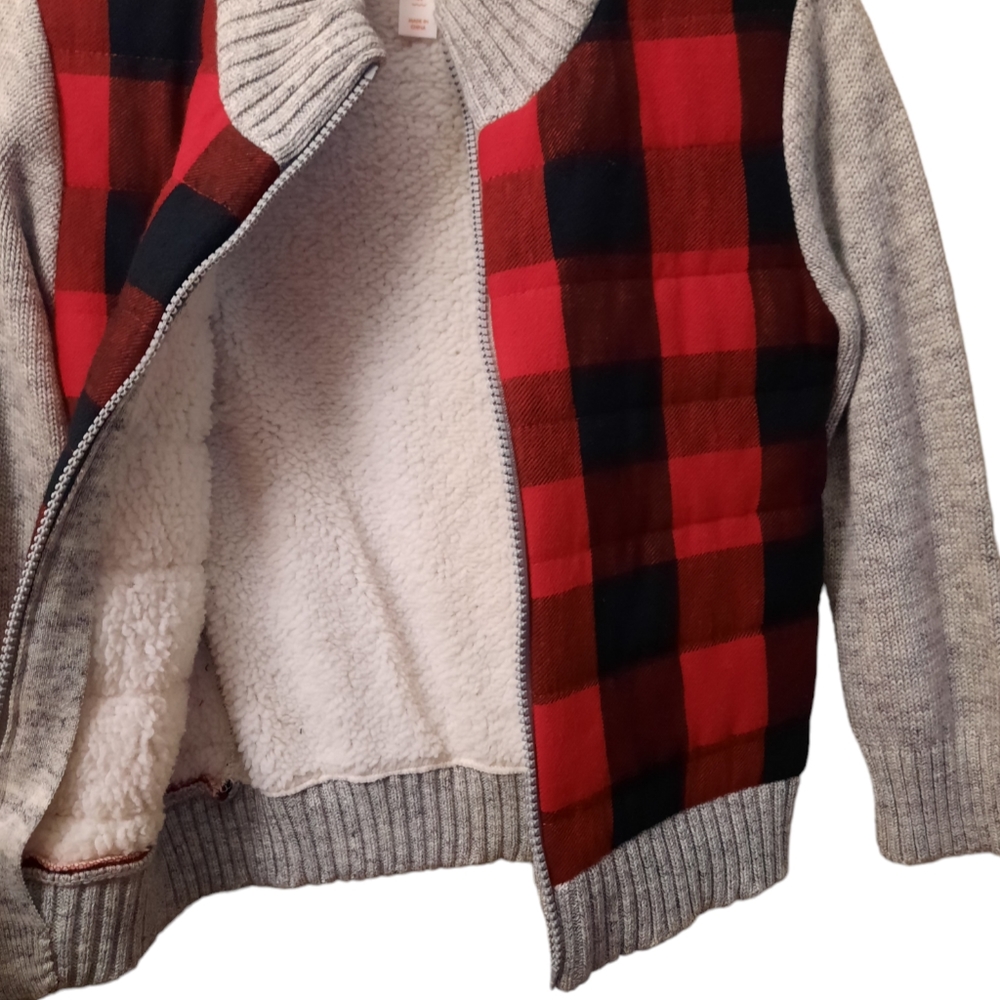 💙 Cat & Jack,toddlers boys long sleeves jacket, Size:4T. Colors Gray/Black/Red.